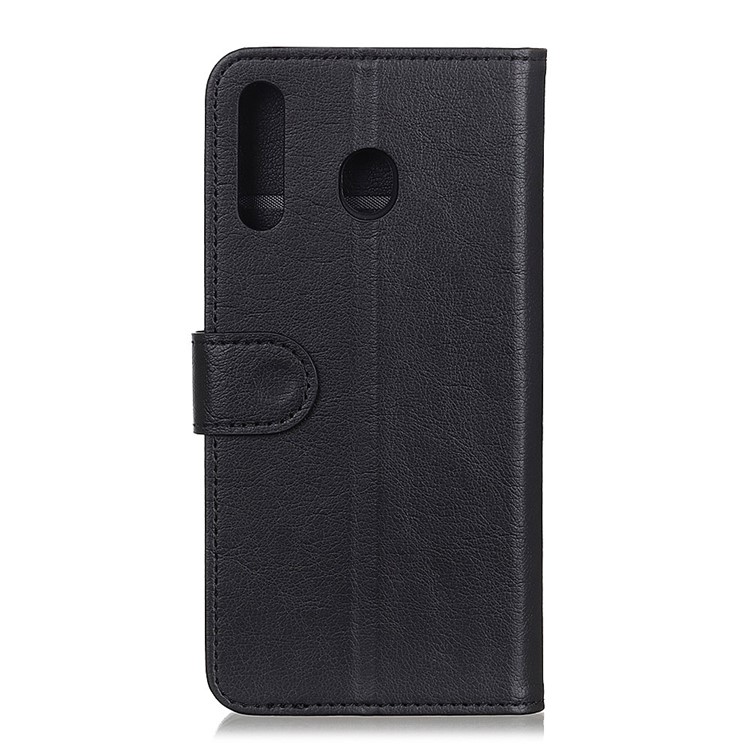 Wallet Stand Leather Phone Case for Samsung Galaxy A60 - Black-6