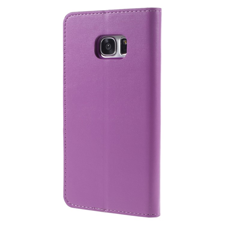 MERCURY GOOSPERY Wallet Leather Case for Samsung Galaxy S7 edge G935 - Purple-2
