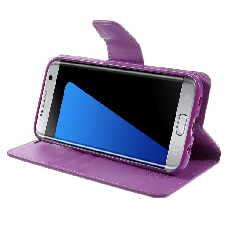 MERCURY GOOSPERY Wallet Leather Case for Samsung Galaxy S7 edge G935 - Purple-4