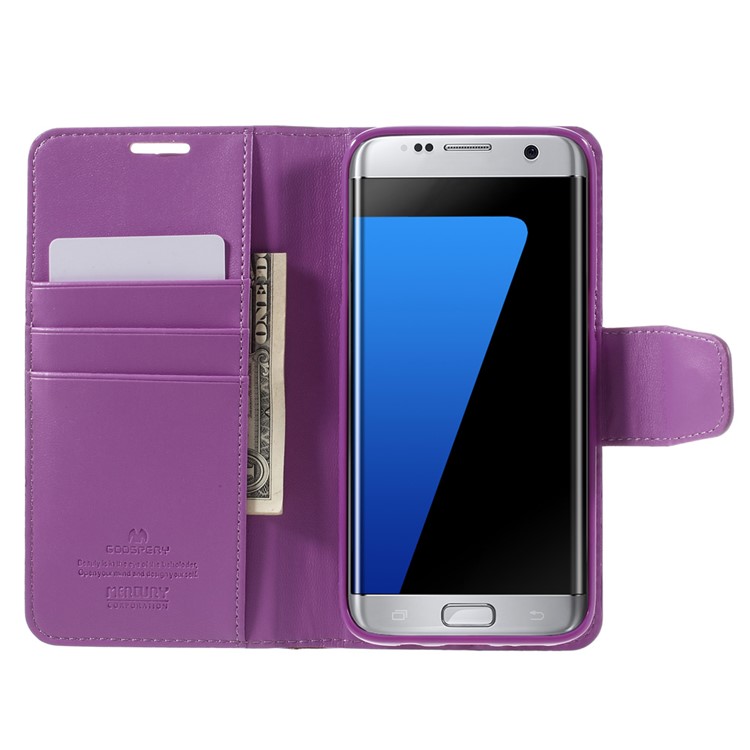 MERCURY GOOSPERY Wallet Leather Case for Samsung Galaxy S7 edge G935 - Purple-6