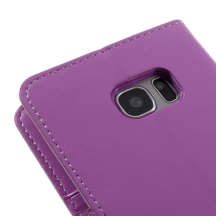 MERCURY GOOSPERY Wallet Leather Case for Samsung Galaxy S7 edge G935 - Purple-9