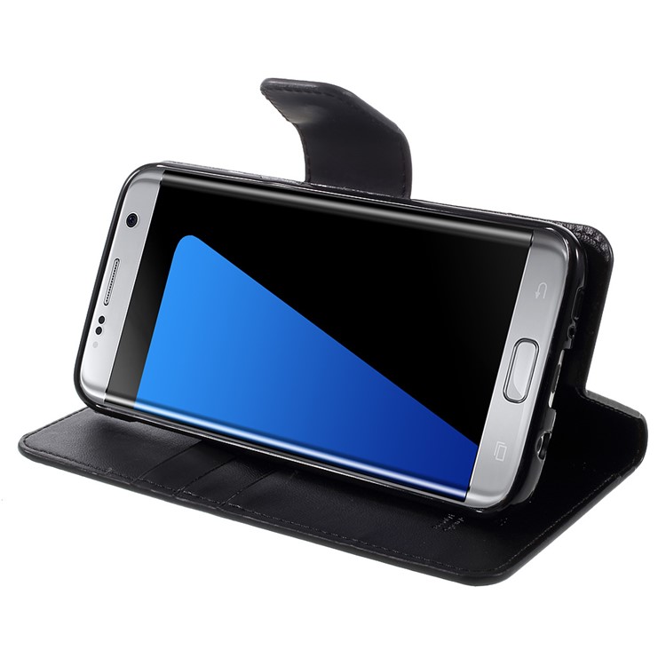 MERCURY GOOSPERY Wallet Leather Case for Samsung Galaxy S7 edge G935 - Black-4