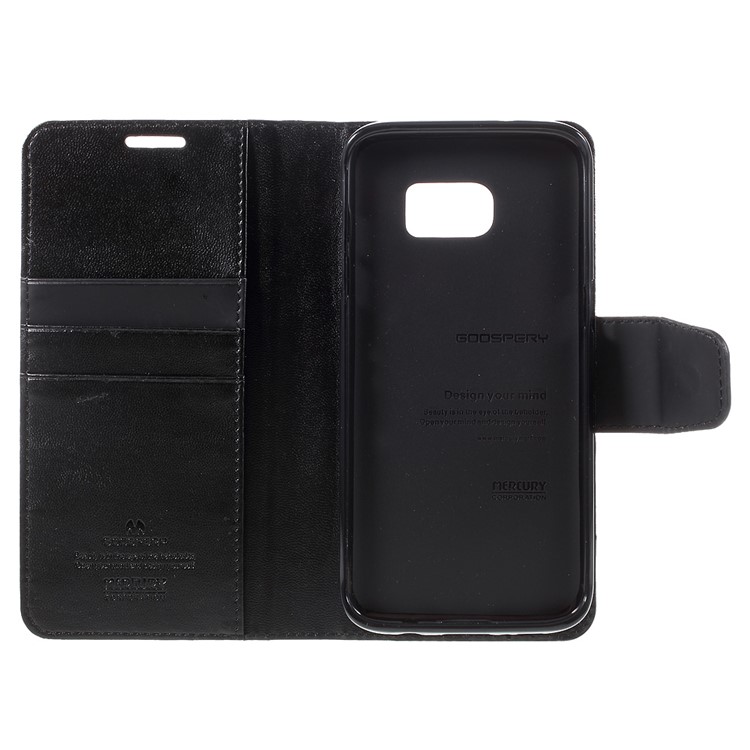 MERCURY GOOSPERY Wallet Leather Case for Samsung Galaxy S7 edge G935 - Black-7