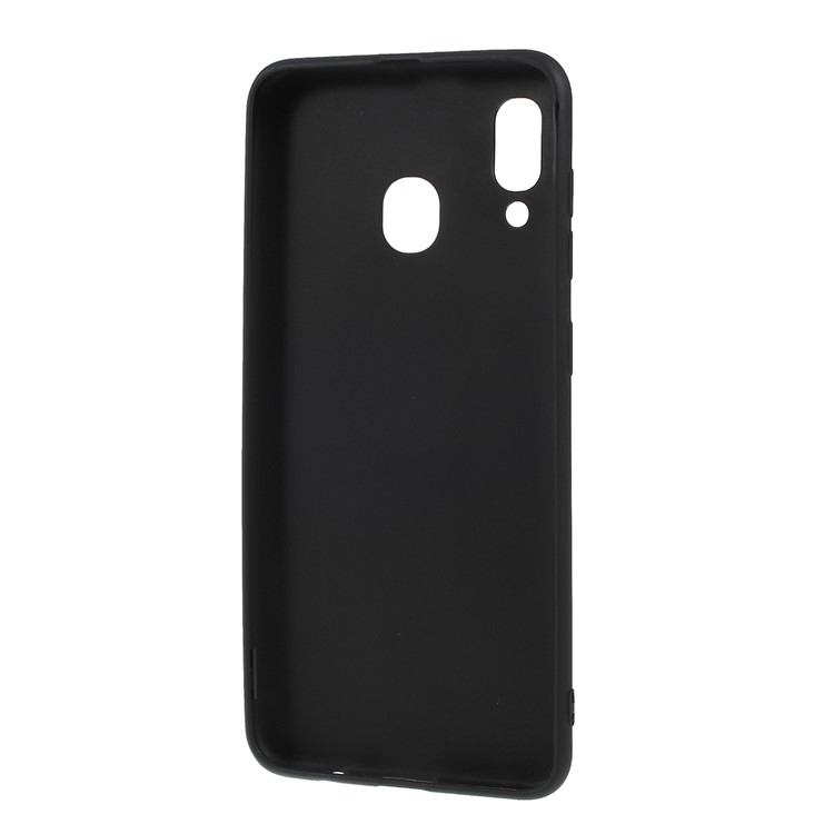 Double-sided Matte TPU Case for Samsung Galaxy A30 - Black-3