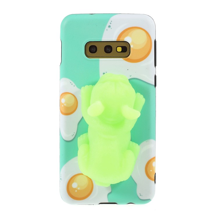 

Squishy 3D Soft Silicone Doll TPU Phone Case for Samsung Galaxy S10e - Cyan Doll, Galaxy S10e