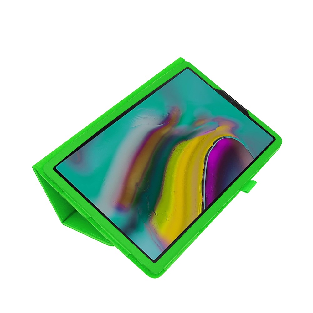 Litchi Texture Leather Stand Protective Case for Samsung Galaxy Tab A 10.1 (2019) SM-T515 - Green-3