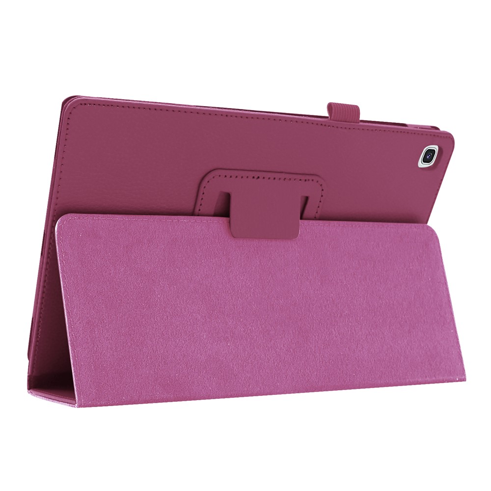 Litchi Texture Leather Stand Protective Case for Samsung Galaxy Tab A 10.1 (2019) SM-T515 - Purple-5