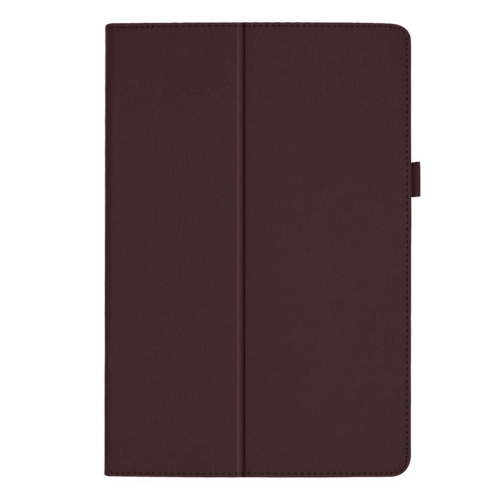 Litchi Texture Leather Stand Protective Case for Samsung Galaxy Tab A 10.1 (2019) SM-T515 - Coffee-6