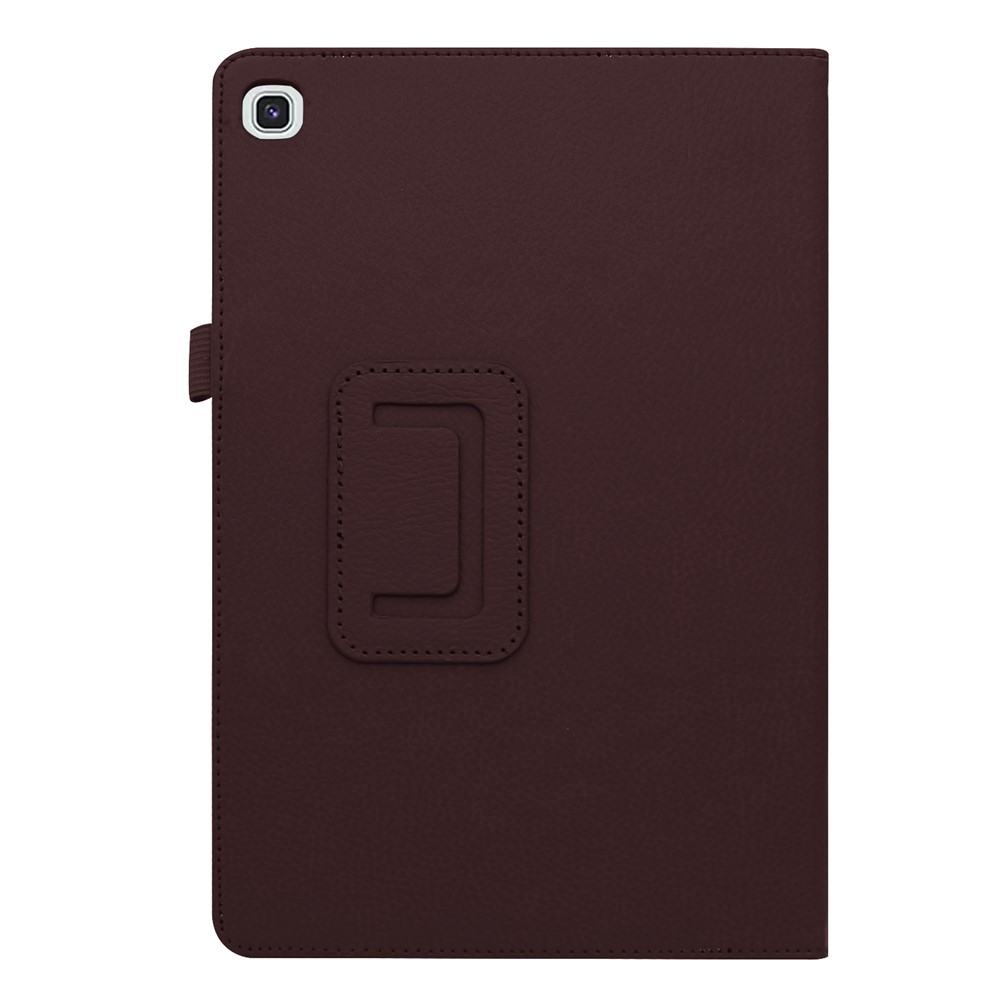 Litchi Texture Leather Stand Protective Case for Samsung Galaxy Tab A 10.1 (2019) SM-T515 - Coffee-7