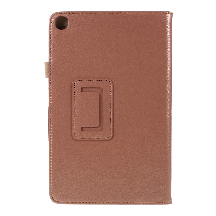 Litchi Texture Leather Stand Protective Case for Samsung Galaxy Tab A 10.1 (2019) SM-T515 - Light Brown-2