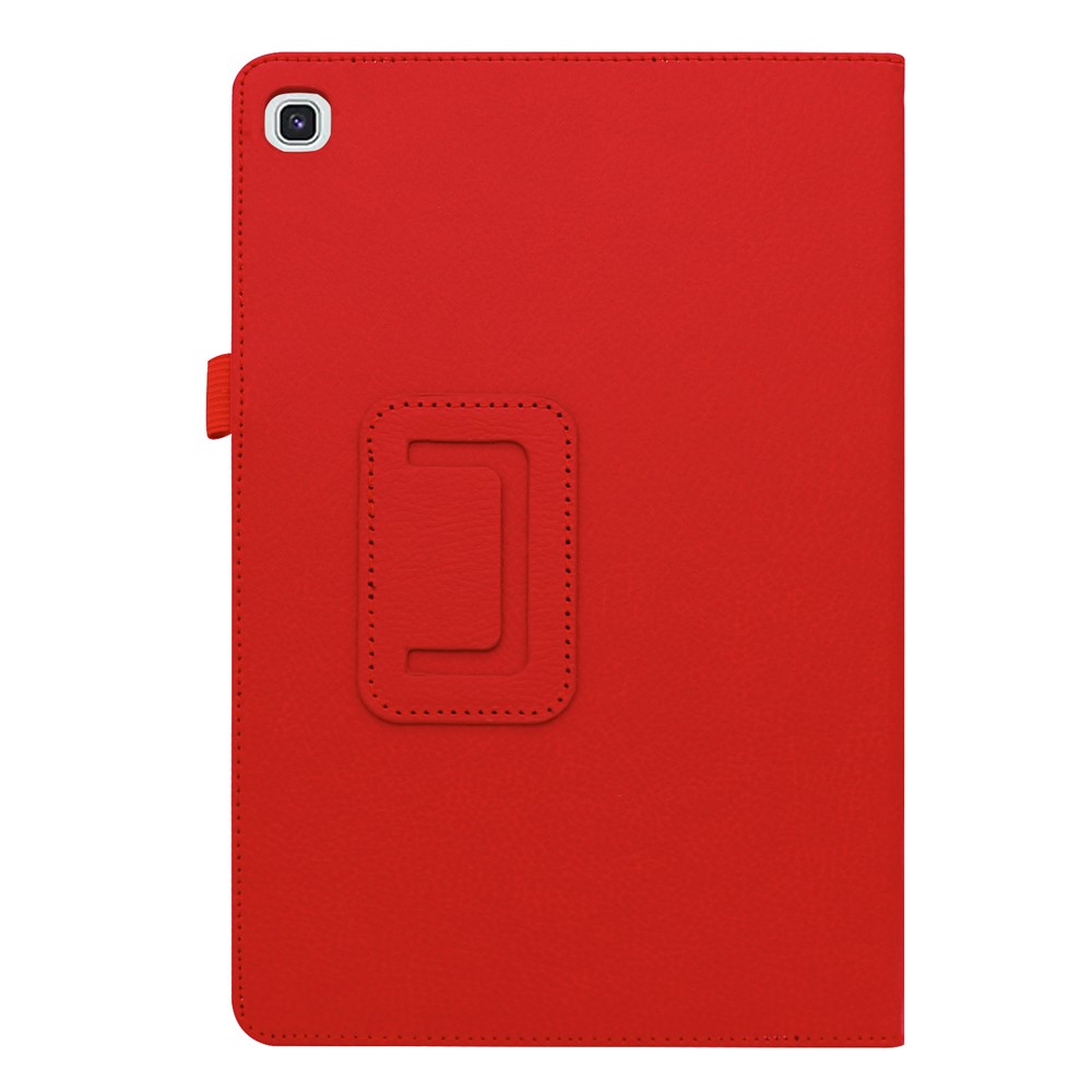Litchi Texture Leather Stand Protective Case for Samsung Galaxy Tab S5e SM-T720 - Red-7