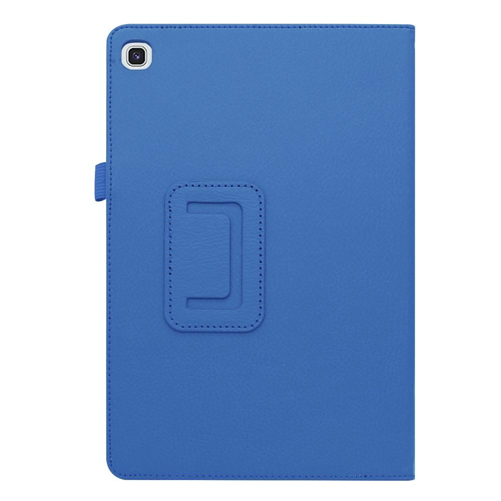 Litchi Texture Leather Stand Protective Case for Samsung Galaxy Tab S5e SM-T720 - Baby Blue-7