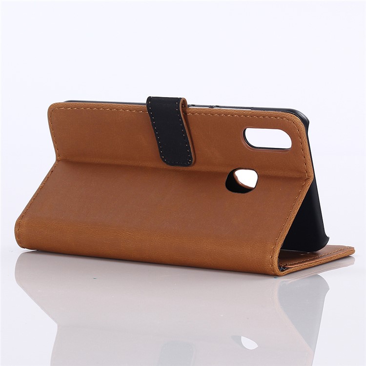 Crazy Horse Texture Retro Leather Flip Case for Samsung Galaxy A20e - Brown-5