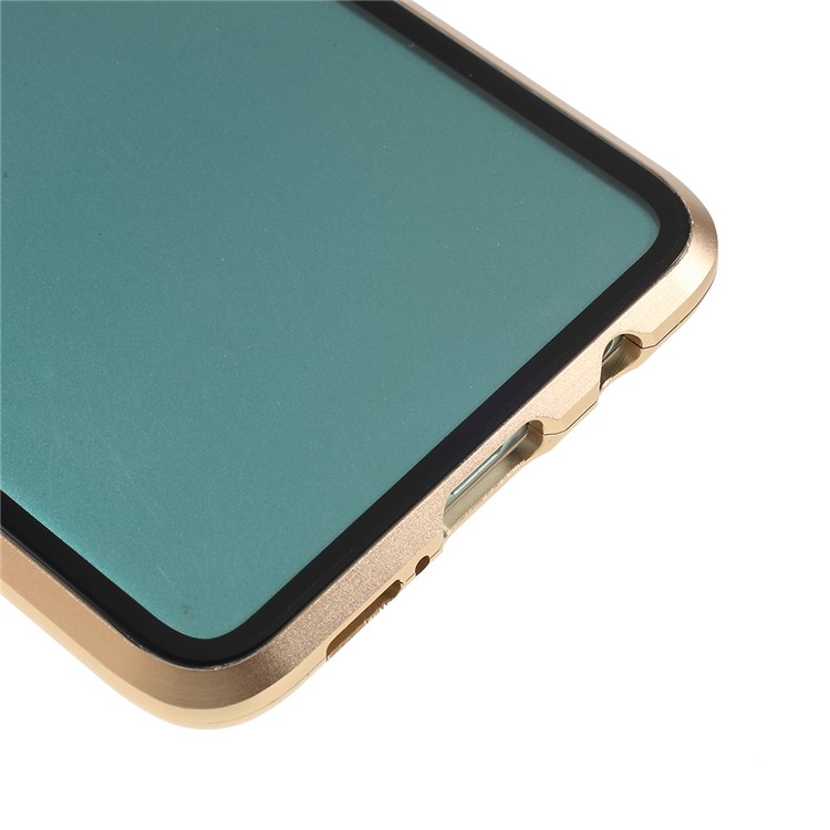 Magnetisches Adsorptionsglas + Metallvollschutztelefonabdeckung Für Samsung-Galaxie S10 - Gold-6