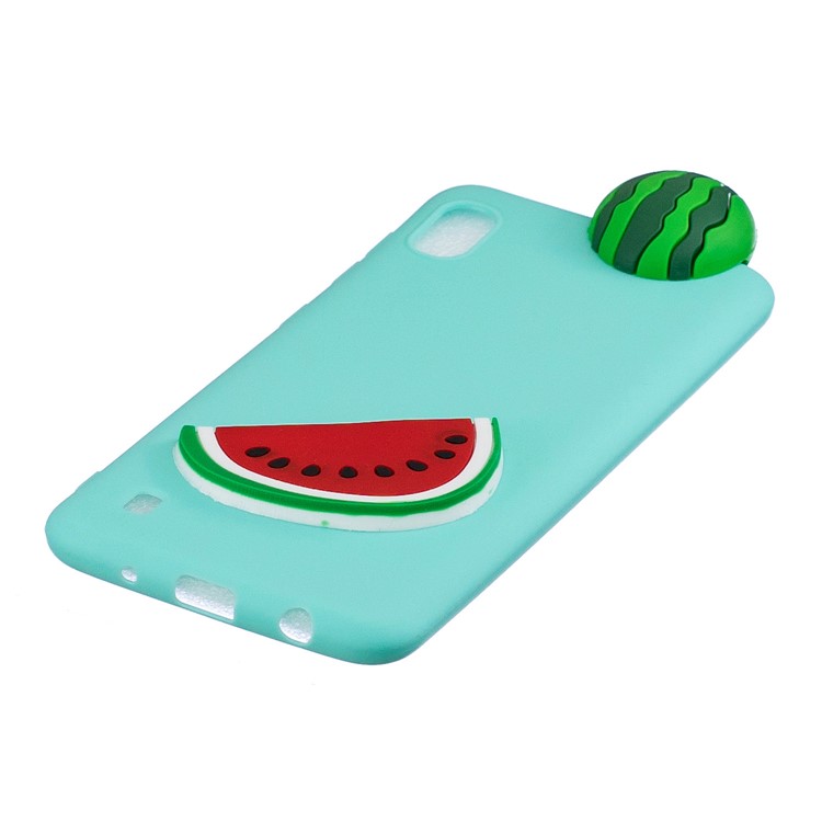 3D Pattern TPU Gel Protective Case for Samsung Galaxy A10 - Watermelon-2