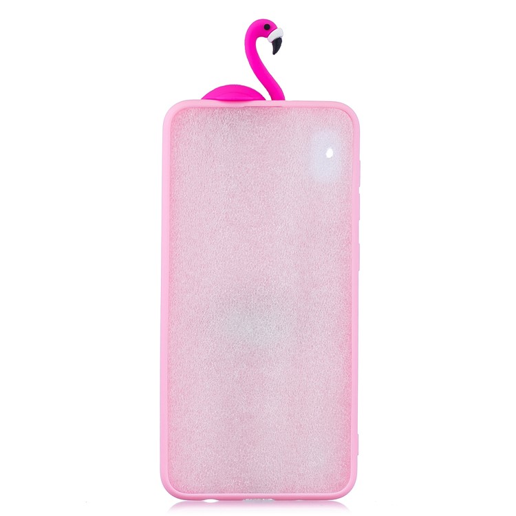 3D Pattern TPU Gel Protective Case for Samsung Galaxy A10 - Flamingo-5
