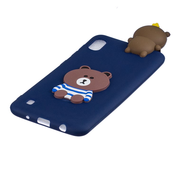 3D Pattern TPU Gel Protective Case for Samsung Galaxy A10 - Bear-2