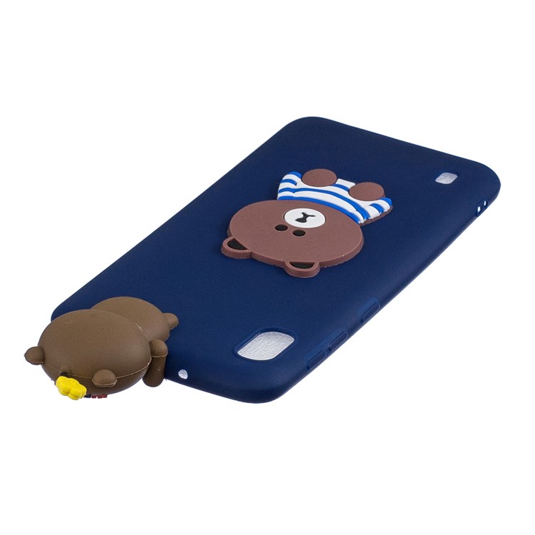 3D Pattern TPU Gel Protective Case for Samsung Galaxy A10 - Bear-3