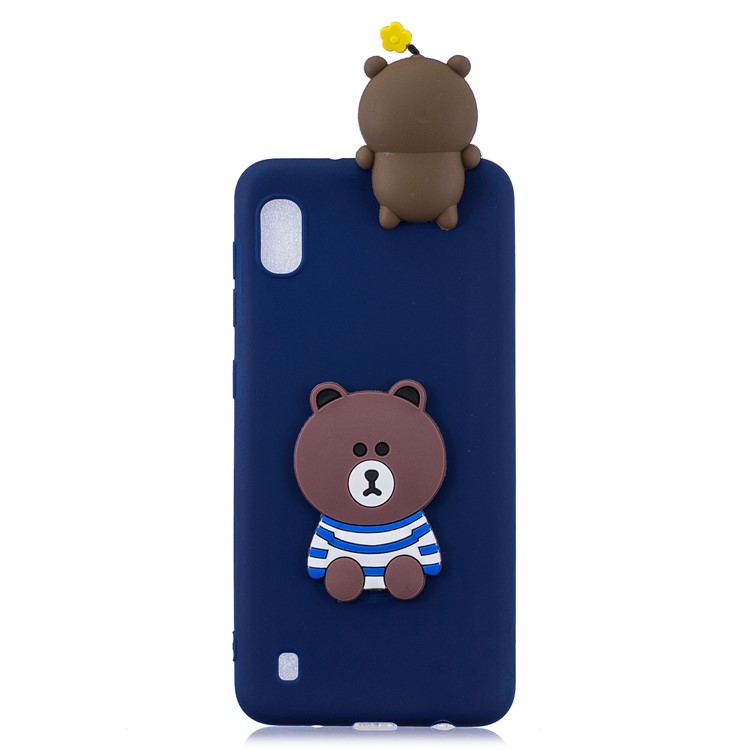 3D Pattern TPU Gel Protective Case for Samsung Galaxy A10 - Bear-4