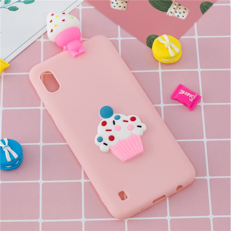 3D-Muster-TPU-Gel-Schutzhülle Für Samsung Galaxy A10 - Eiscreme-10