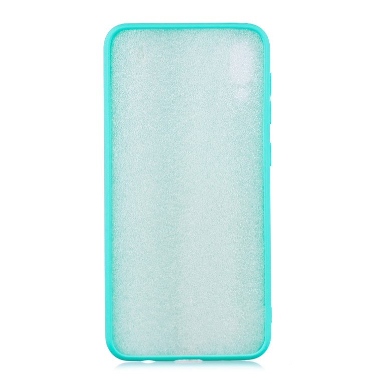 Candy Color Soft TPU Phone Case for Samsung Galaxy M10 - Cyan-2