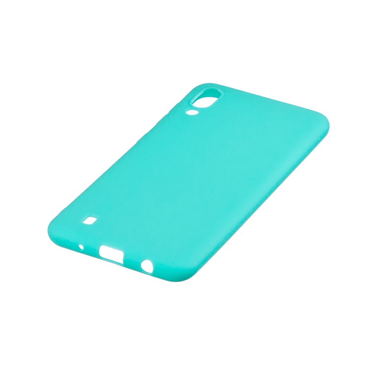 Candy Color Soft TPU Phone Case for Samsung Galaxy M10 - Cyan-3