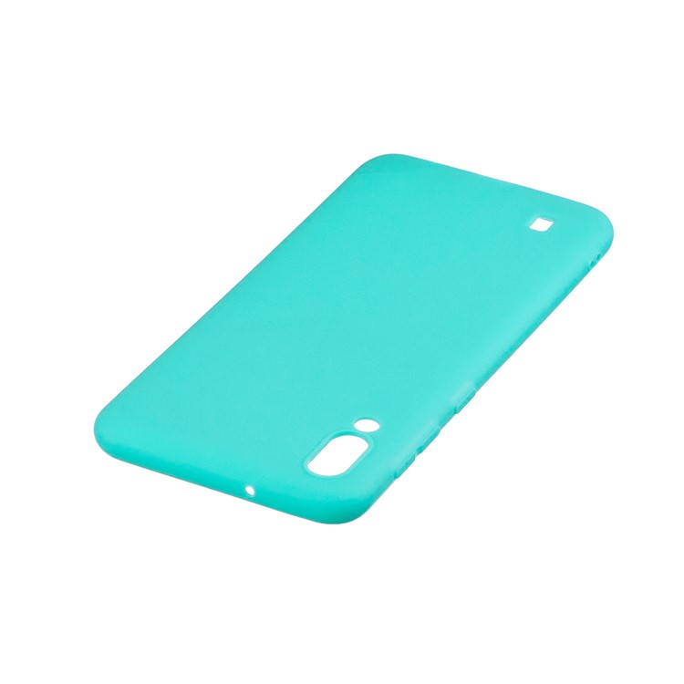 Candy Color Soft TPU Phone Case for Samsung Galaxy M10 - Cyan-4
