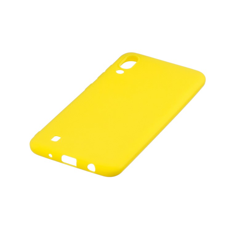 Candy Color Soft TPU Phone Case for Samsung Galaxy M10 - Yellow-3