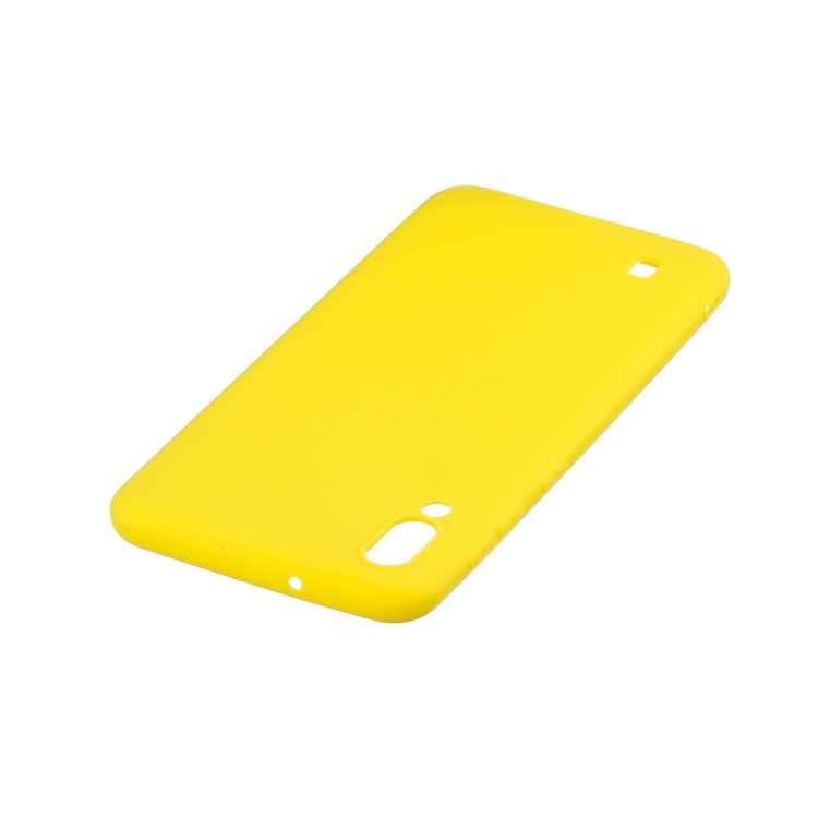 Candy Color Soft TPU Phone Case for Samsung Galaxy M10 - Yellow-4