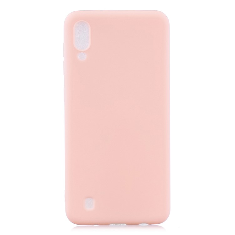 Candy Color Soft TPU Phone Case for Samsung Galaxy M10 - Light Pink-1