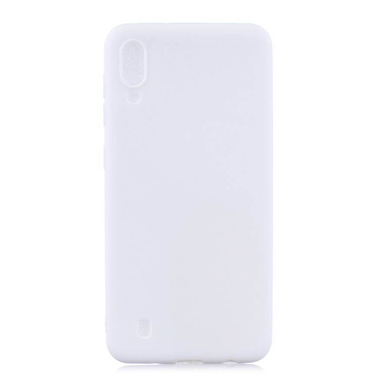 Cas De Téléphone De Modèles De Couleur De Bonbon TPU Pour Samsung Galaxy M10 - Blanc-1