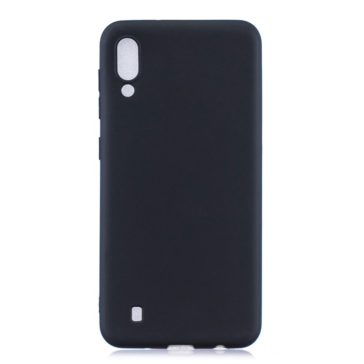 Candy Color Soft TPU Phone Case for Samsung Galaxy M10 - Black-1