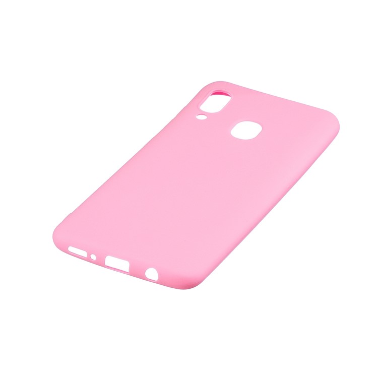Candy Color Soft TPU Phone Case for Samsung Galaxy M20 - Deep Pink-3