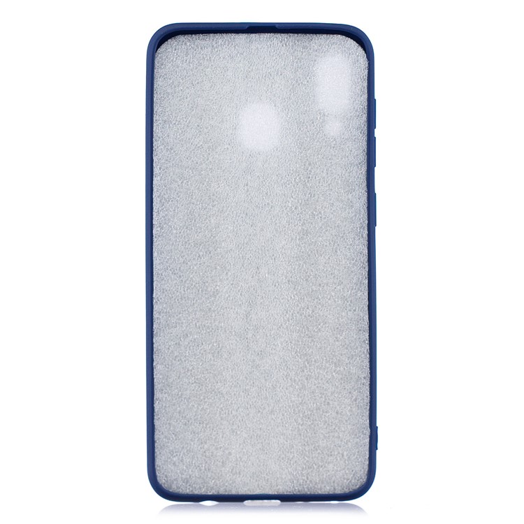 Candy Color Soft TPU Phone Case for Samsung Galaxy M20 - Dark Blue-2