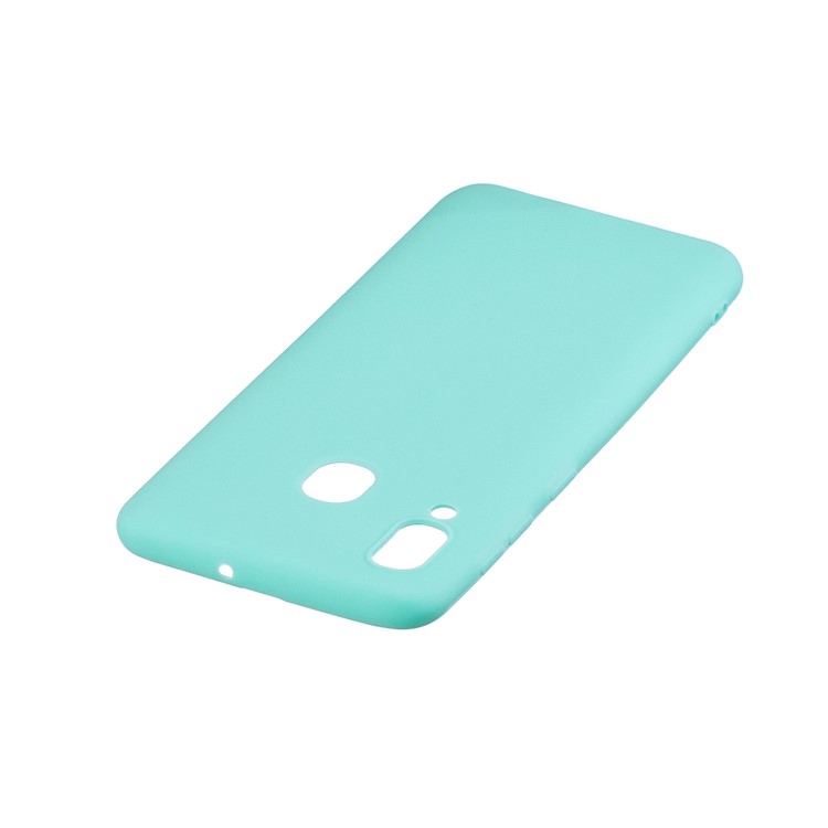Candy Color Soft TPU Phone Case for Samsung Galaxy M20 - Cyan-4