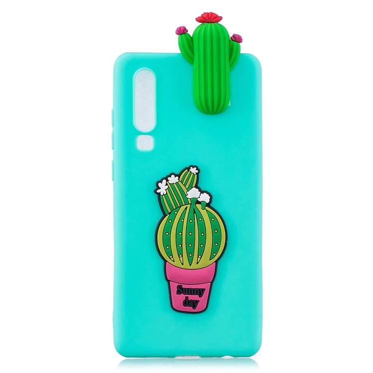 Caso Protetor Padrão 3D TPU Para Samsung Galaxy A70 - Cacto-2