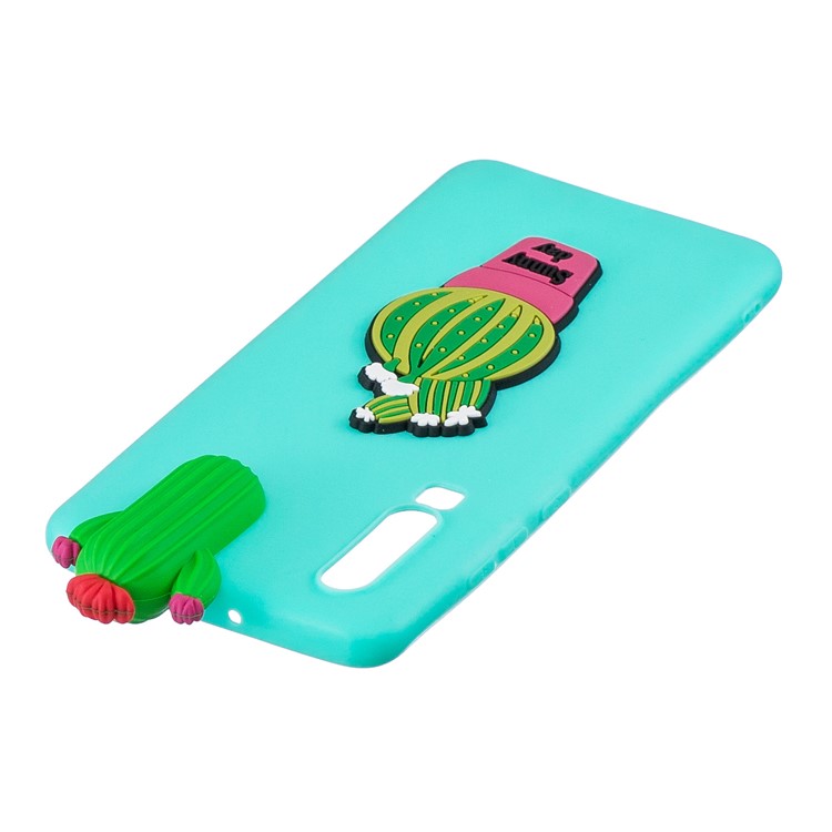 Caso Protetor Padrão 3D TPU Para Samsung Galaxy A70 - Cacto-5