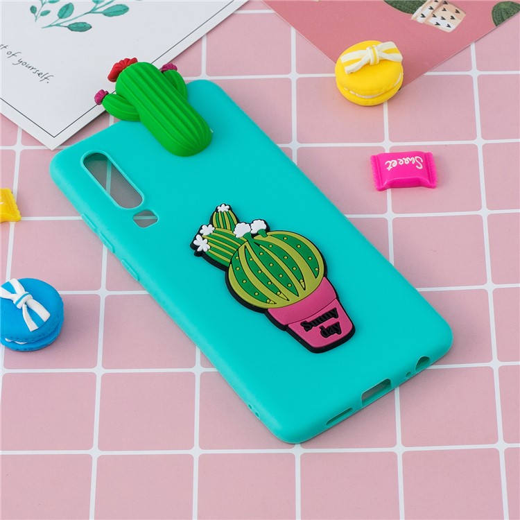 Caso Protetor Padrão 3D TPU Para Samsung Galaxy A70 - Cacto-6