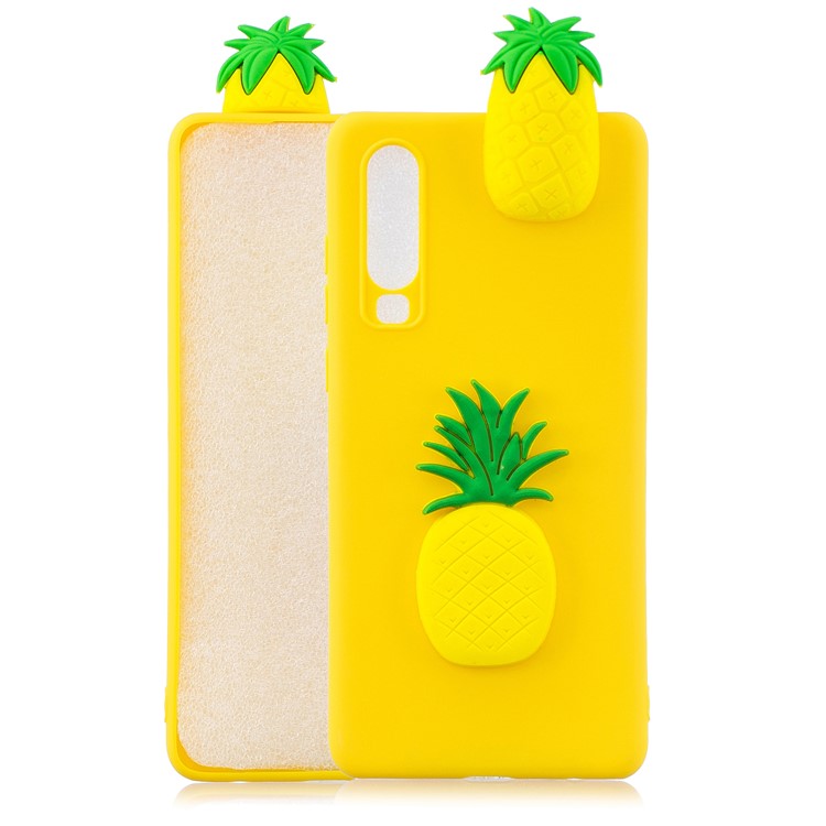 3D Pattern TPU Protective Case for Samsung Galaxy A70 - Pineapple-1