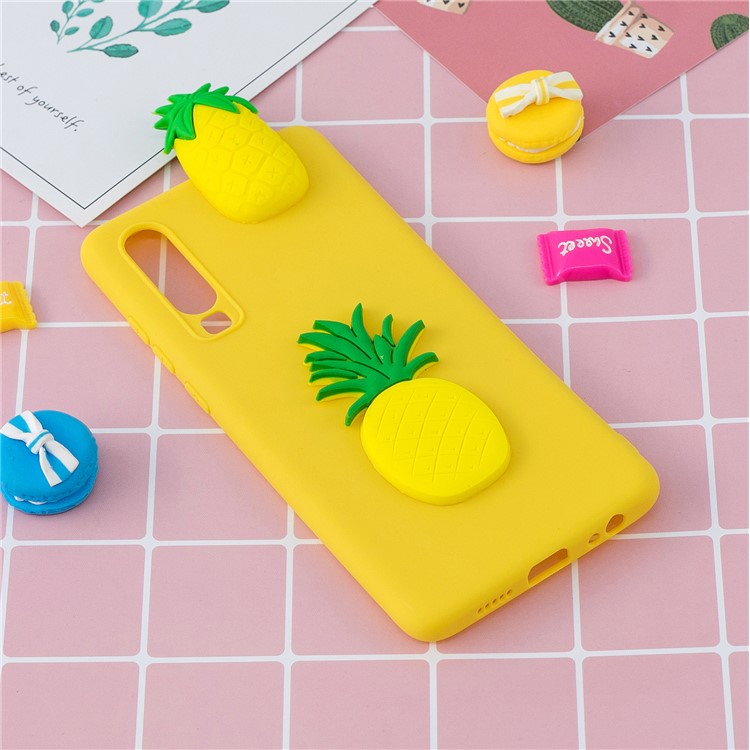 3D Pattern TPU Protective Case for Samsung Galaxy A70 - Pineapple-2