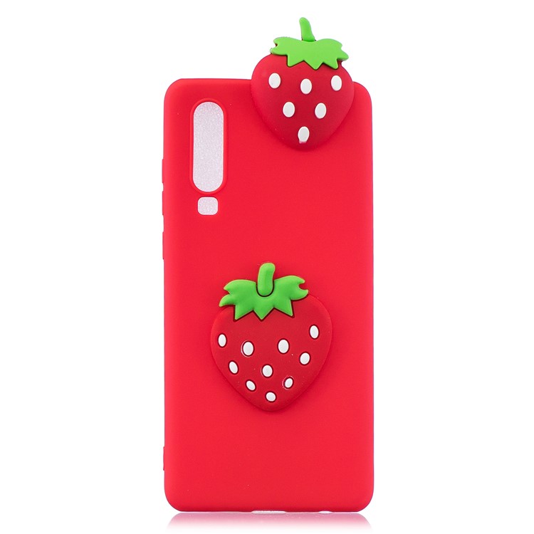 3D Pattern TPU Protective Case for Samsung Galaxy A70 - Strawberry-2