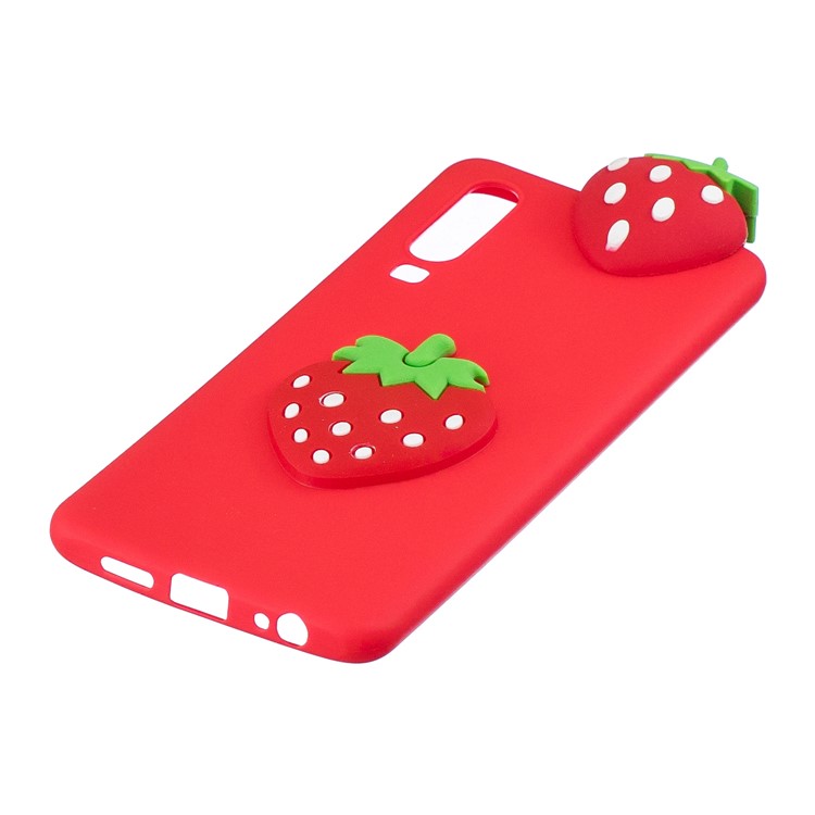 3D Pattern TPU Protective Case for Samsung Galaxy A70 - Strawberry-4