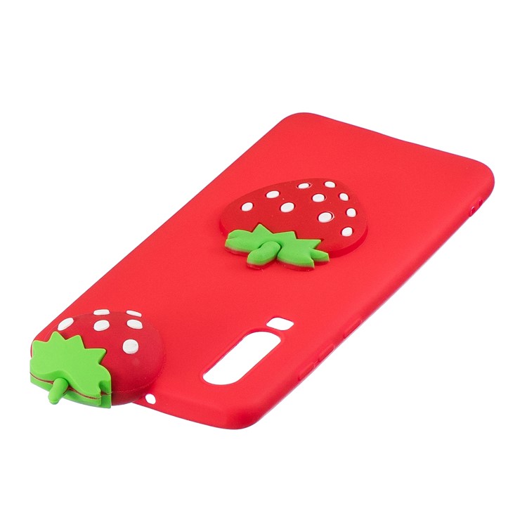 3D Pattern TPU Protective Case for Samsung Galaxy A70 - Strawberry-5