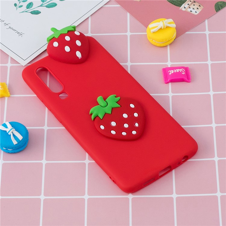 3D Pattern TPU Protective Case for Samsung Galaxy A70 - Strawberry-6