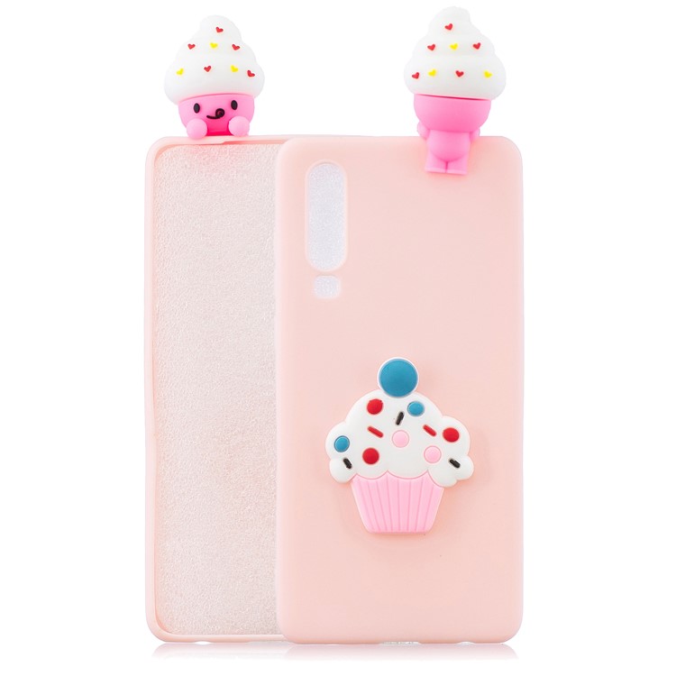 3D Pattern TPU Protective Case for Samsung Galaxy A70 - Ice Cream-1