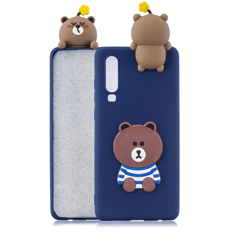 3D Pattern TPU Protective Case for Samsung Galaxy A70 - Bear-1