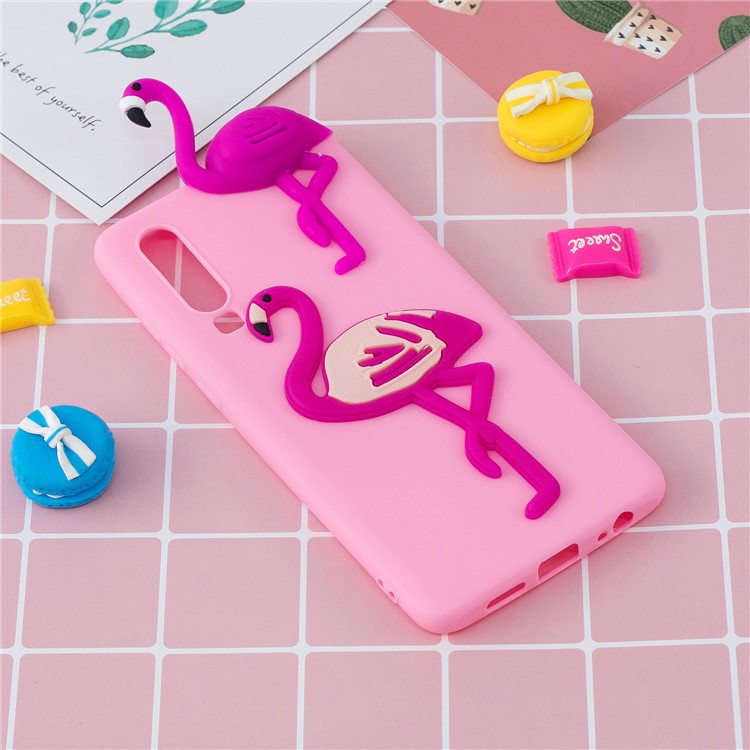 3D Модель ТПУ Защитный Чехол Для Samsung Galaxy A70 - Фламинго-6