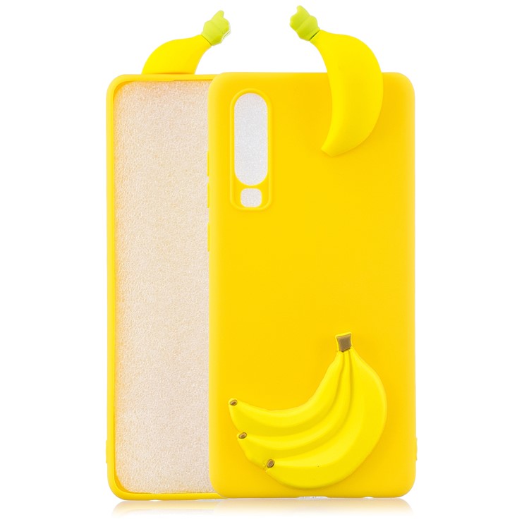 3D Pattern TPU Protective Case for Samsung Galaxy A70 - Banana-1