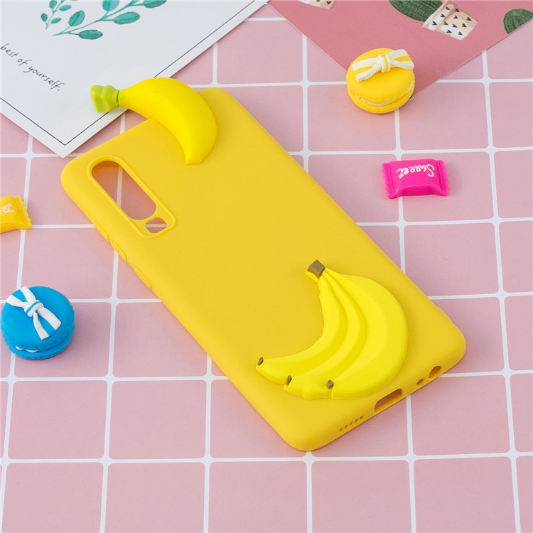 3D Pattern TPU Protective Case for Samsung Galaxy A70 - Banana-6