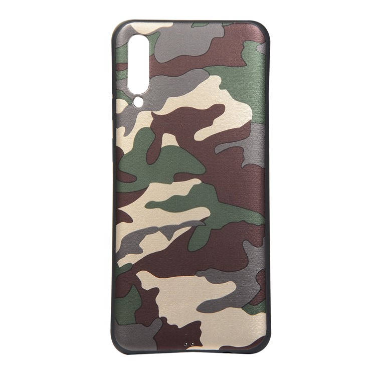 For Samsung Galaxy A50/A50s/A30s Camouflage Pattern TPU Cover Phone Case - Green-2